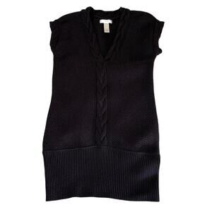 VTG Kenar Cable Knit Sweater Vest Women's S | Navy Blue | Y2K Retro Classic